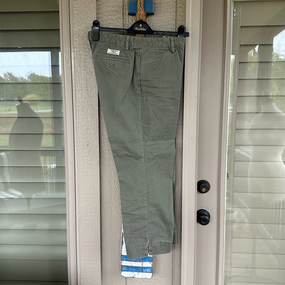 POLO Ralph Lauren Ladies All Cotton Olive Flat Front Chinos - Size 6 - Picture 12 of 12